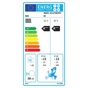 Tepelné čerpadlo - PANASONIC AQUAREA (7,0 kW) High Performance Séria KWH-SDC0307K3E5+WH-UDZ07KE5 - energetický štítok